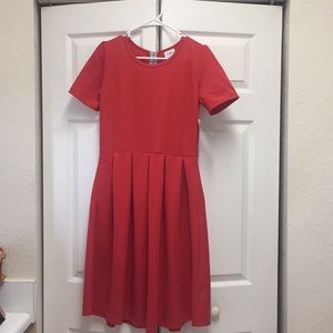 Solid red lularoe Amelia